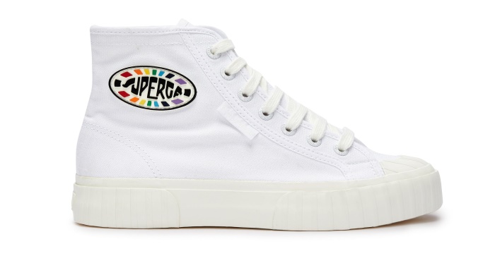 Superga 2696 Stripe Multicolor Logo White Multicolor