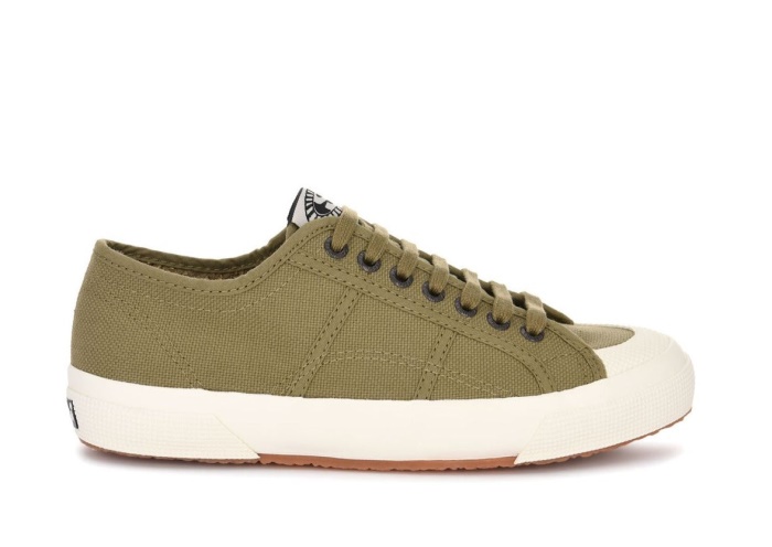 Superga 2390 Military 7 Eyelets Green Tortora-White
