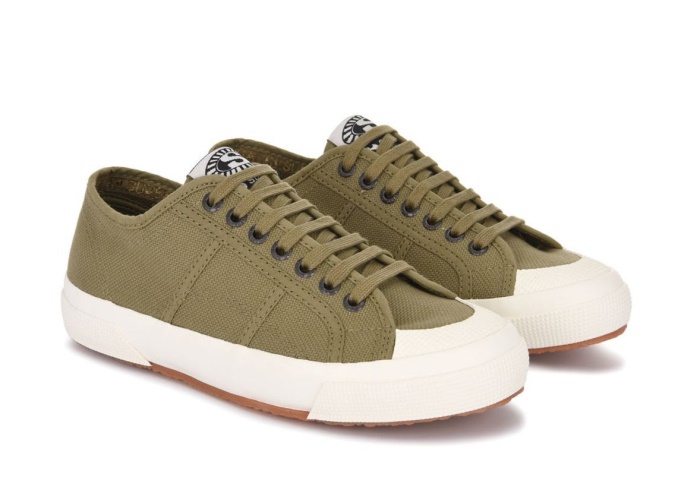 Superga 2390 Military 7 Eyelets Green Tortora-White