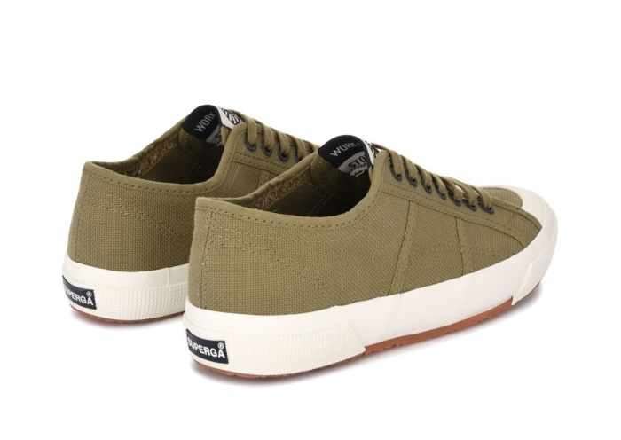Superga 2390 Military 7 Eyelets Green Tortora-White