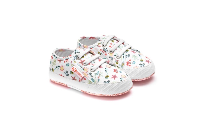 Superga 4006 Baby Prints White-Multicolor Seastar