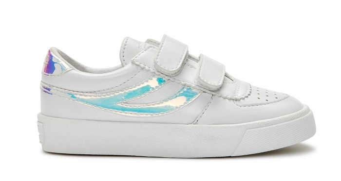 Superga 2846 Kids Seattle Straps Opale White Opalescent