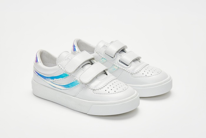 Superga 2846 Kids Seattle Straps Opale White Opalescent