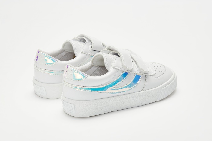 Superga 2846 Kids Seattle Straps Opale White Opalescent