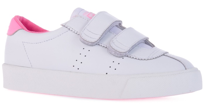 Superga 2843 Kids Club S Straps Action White-Cotton Candy