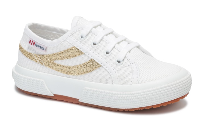 Superga 2953 Swallow Tail Cotmicroglit White-Gold