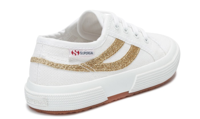 Superga 2953 Swallow Tail Cotmicroglit White-Gold