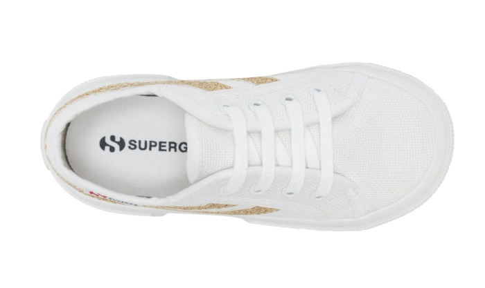Superga 2953 Swallow Tail Cotmicroglit White-Gold