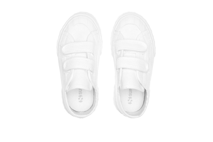 Superga 2630 Kids Stripe Straps Total White-White
