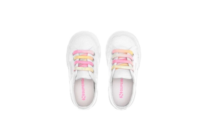 Superga 2750 Kids Shaded Lace White-Candy Multicolor