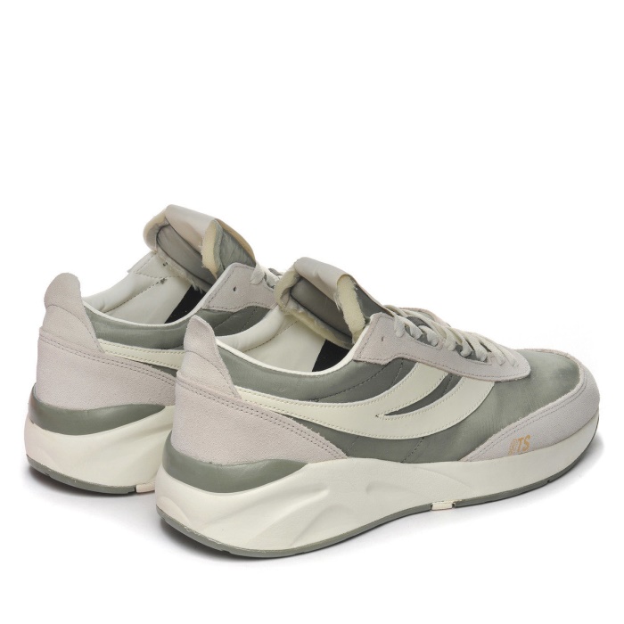 Superga 4089 Training 9Ts Slim Beige Gesso-Green Safari-White