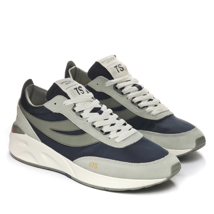 Superga 4089 Training 9Ts Slim Agate Grey-Green Safari-Blue G