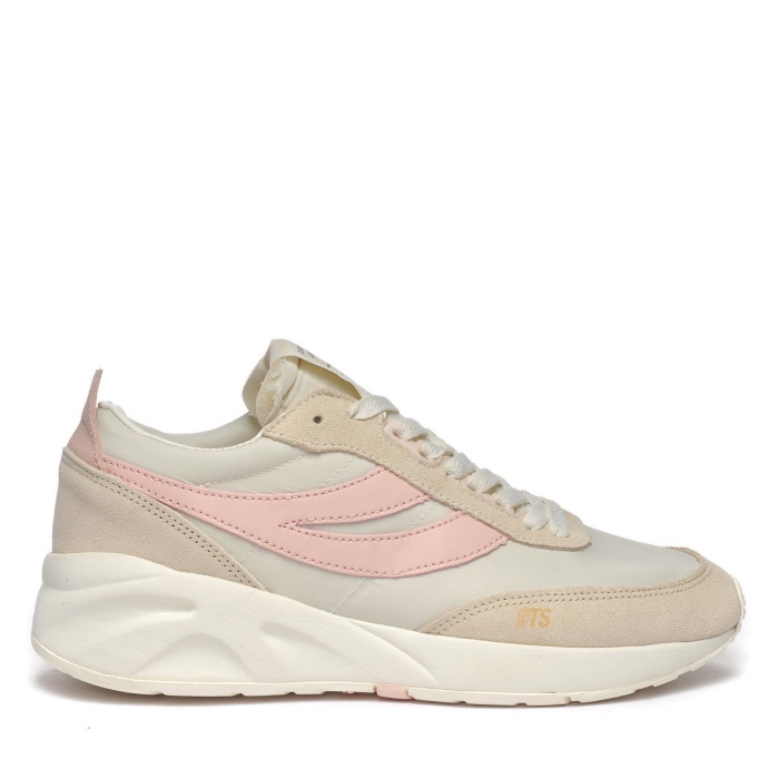 Superga 4089 Training 9Ts Slim White Avroio-Pink Ash-Beige Lt