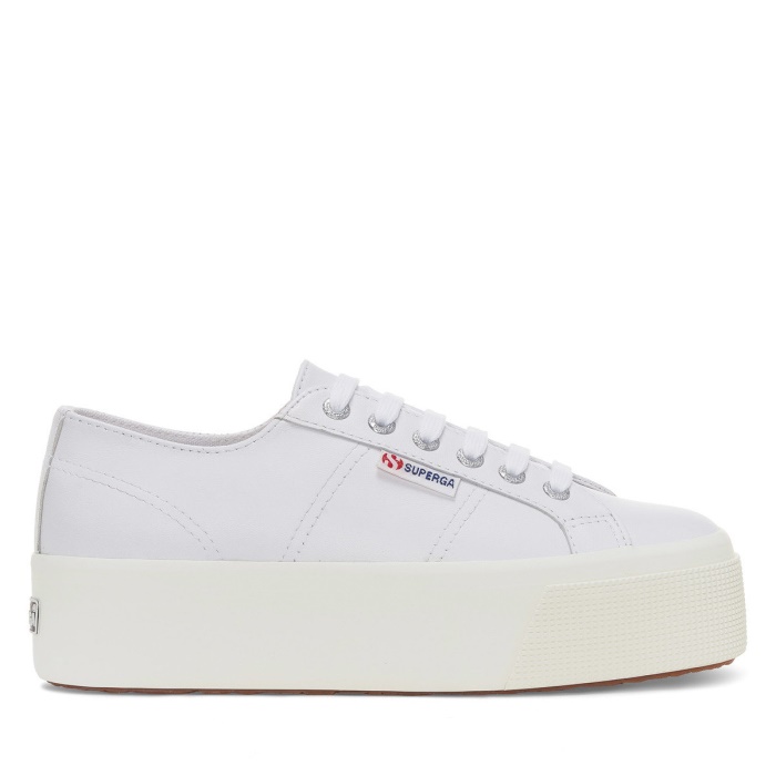 Superga 2790 Nappa Optical White-Silver-F Avorio