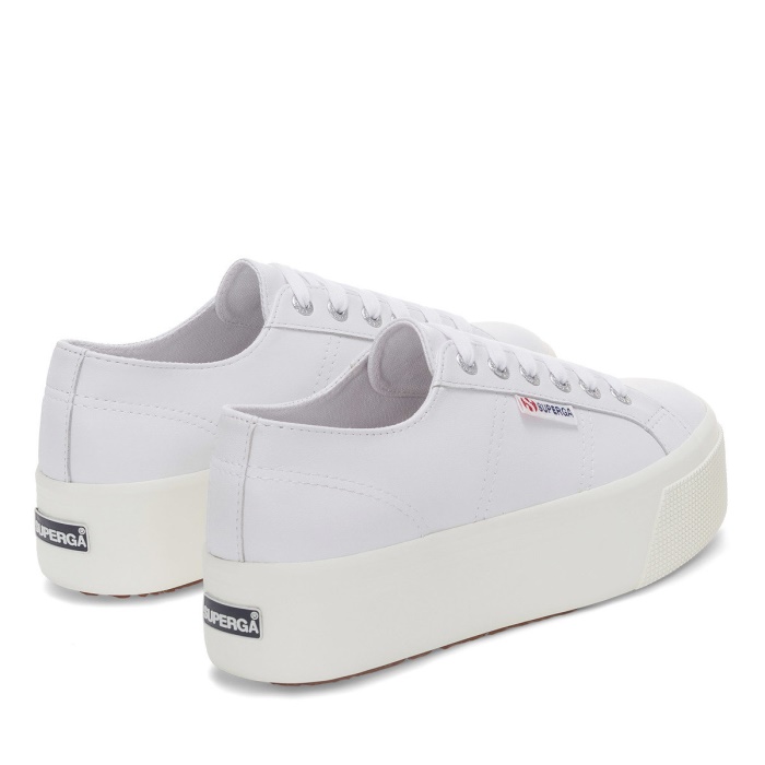 Superga 2790 Nappa Optical White-Silver-F Avorio