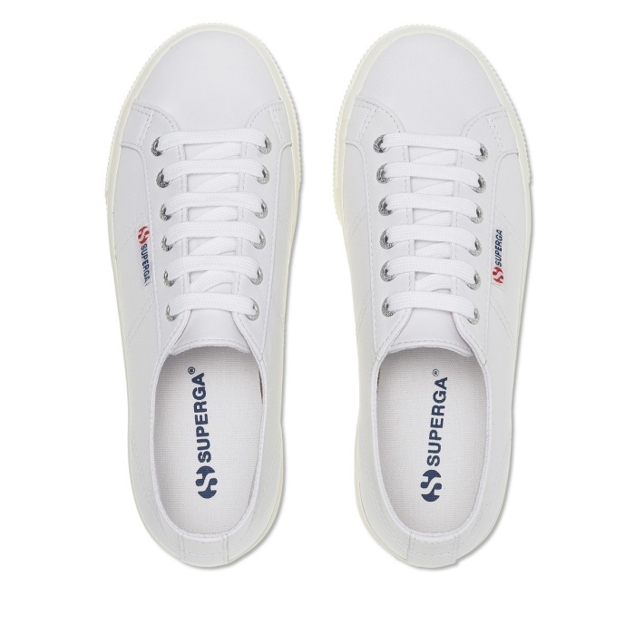 Superga 2790 Nappa Optical White-Silver-F Avorio
