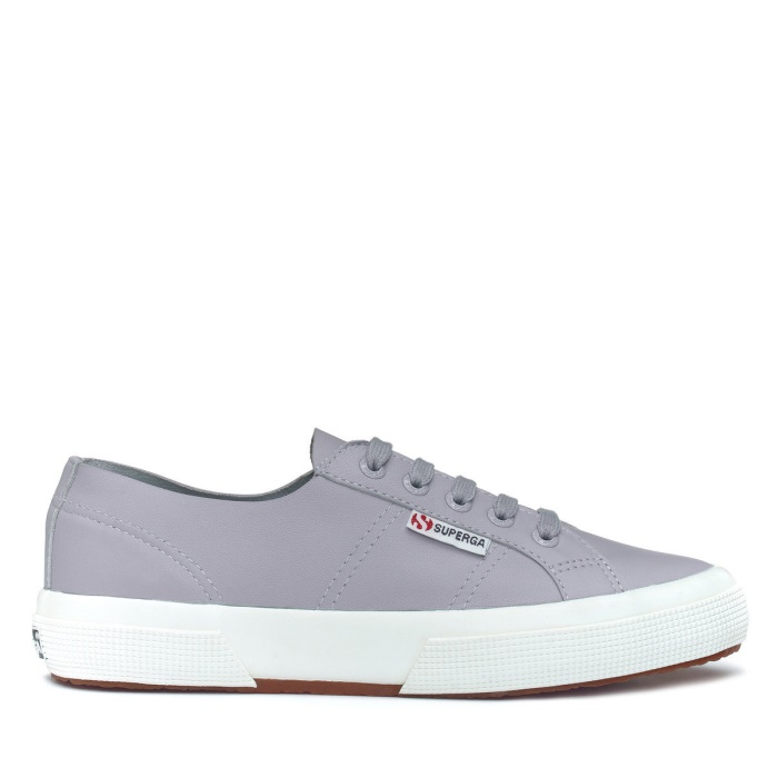 Superga 2750 Unlined Nappa Blue Lt Grey-F Avorio