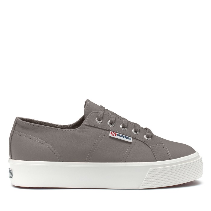 Superga 2730 Nappa Grey Bluish-F Avorio