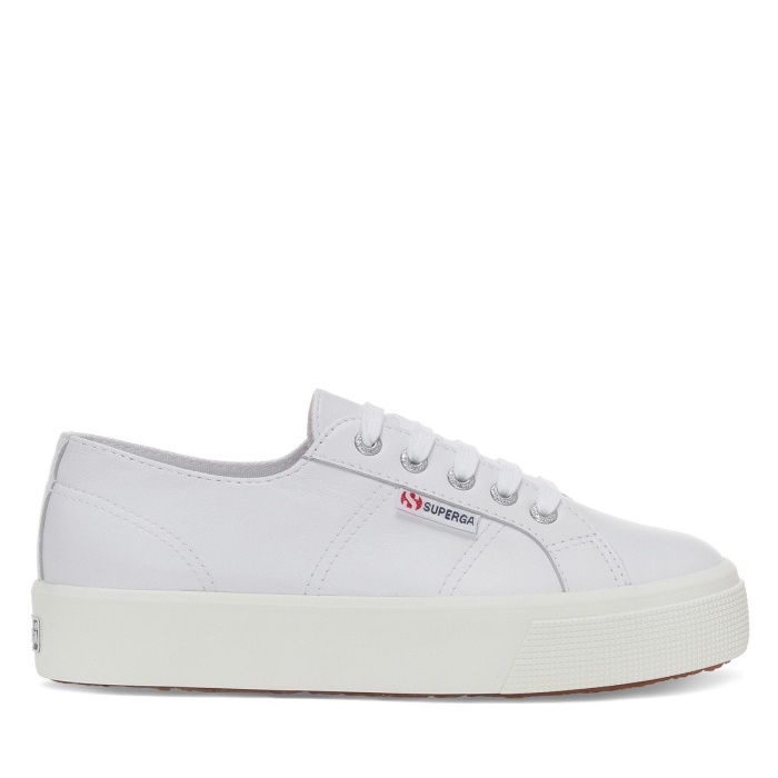 Superga 2730 Nappa Optical White-Silver-F Avorio