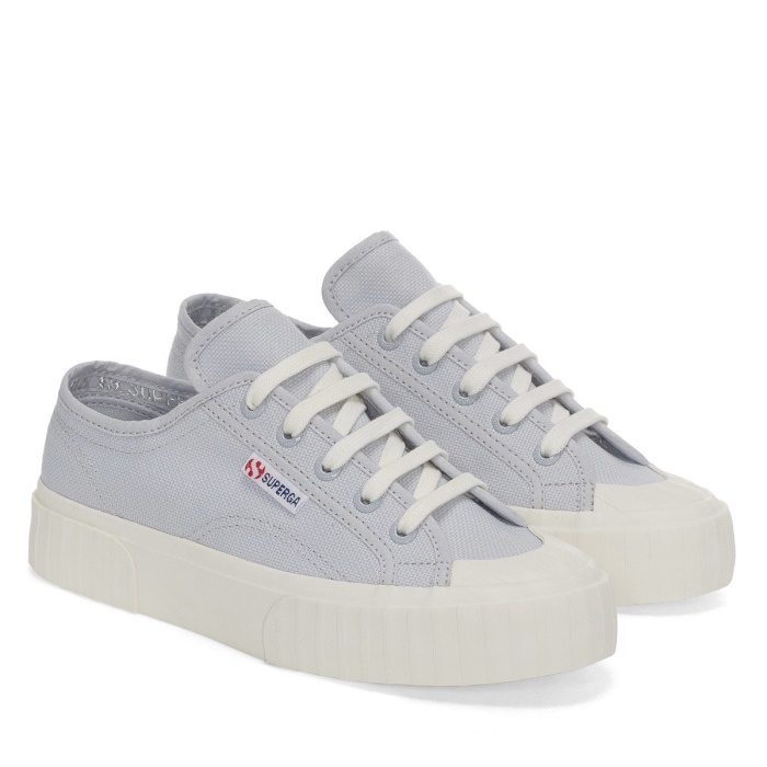Superga 2630 Cotu Grey Lilla - F Avorio