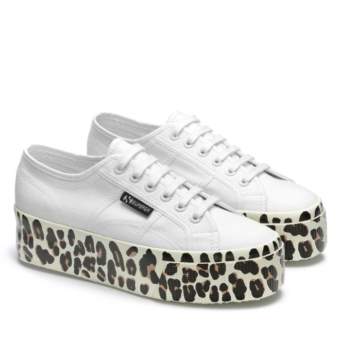 Superga 2790 Light Leopard Foxing Print White Avorio-F Lt Beige Leopar