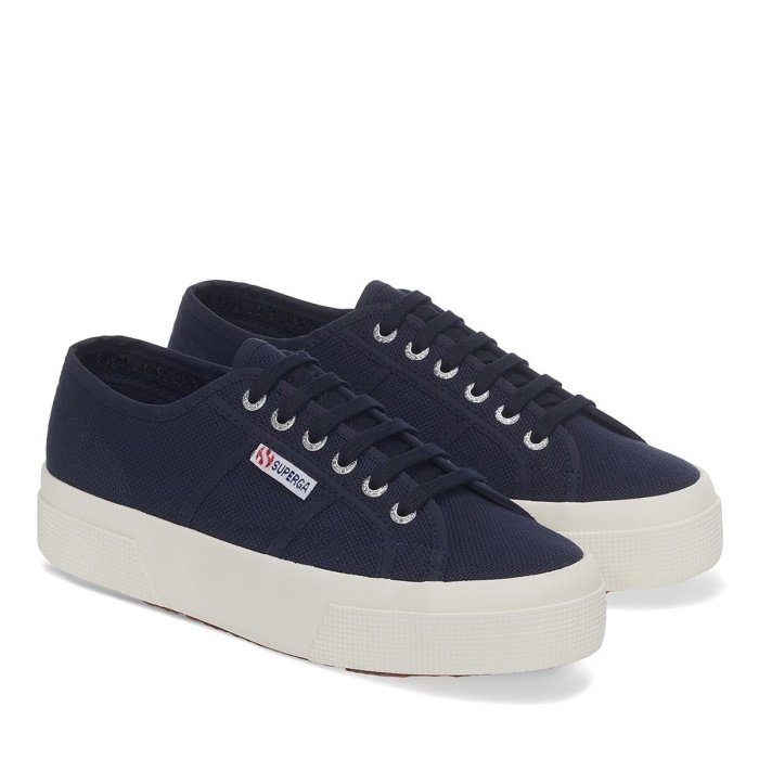 Superga 2740 Platform Navy-F Avorio