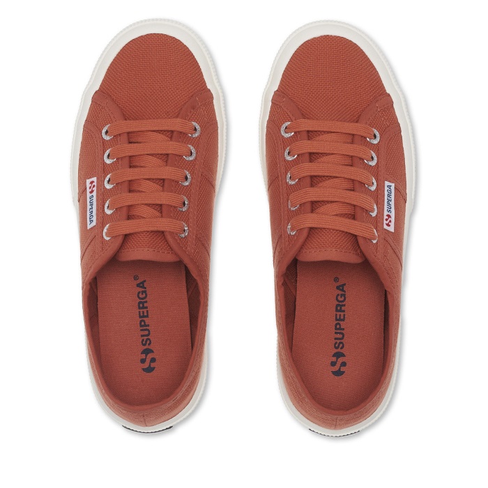 Superga 2750 Cotu Classic Brown Reddish-F Avorio