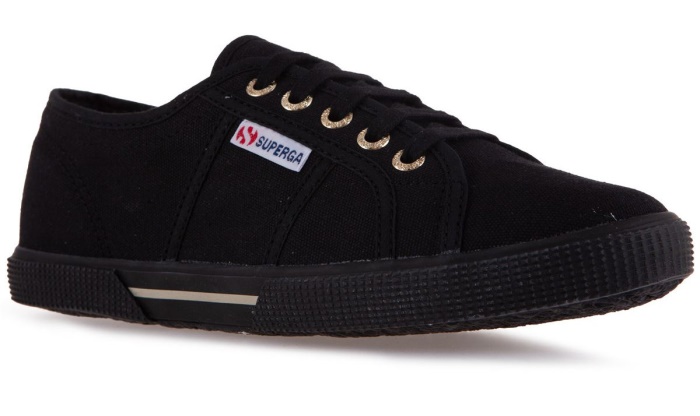 Superga 2950 Cotu Black-Pale Gold