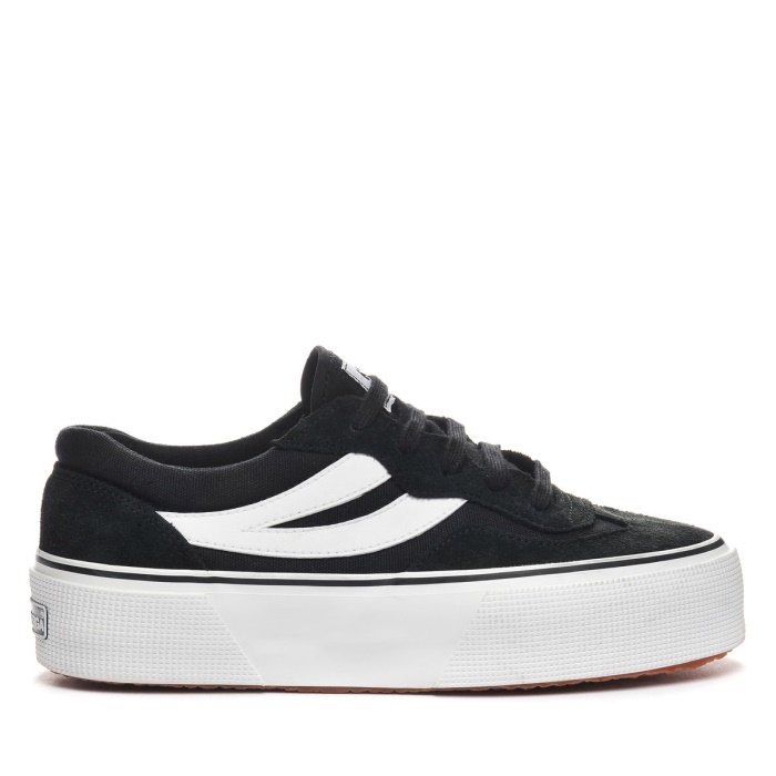 Superga 3041 Revolley Colourblock Platform Black-White