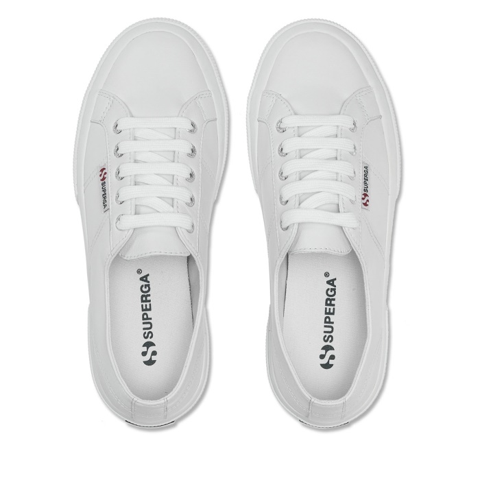 Superga 2750 Nappa Lea Optical White