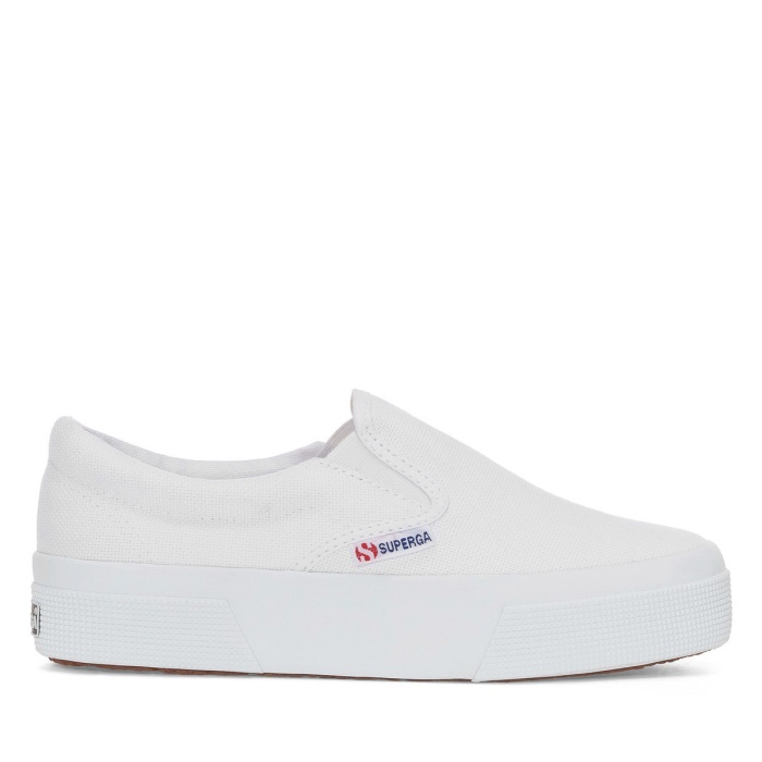 Superga 2740 Platform Slip On White