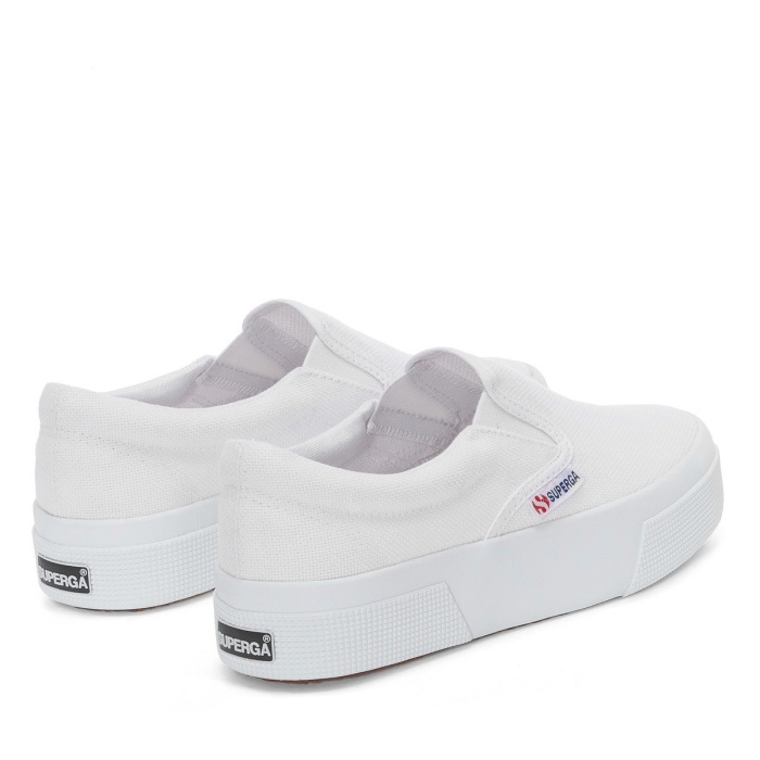 Superga 2740 Platform Slip On White