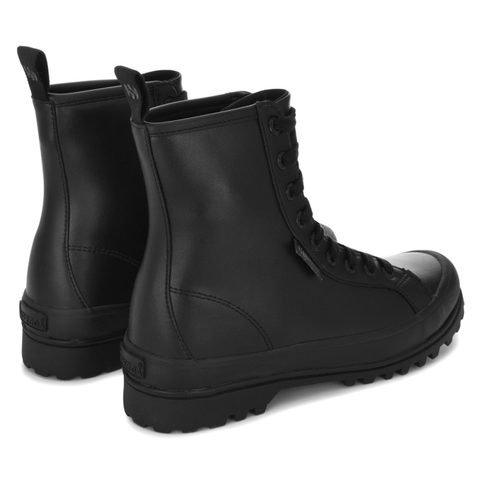 Superga 2643 Alpina Faux Leather Total Black