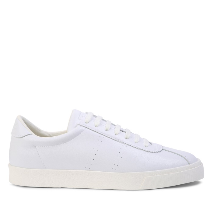 Superga 2843 Club S Vegan Leather White-White Avorio