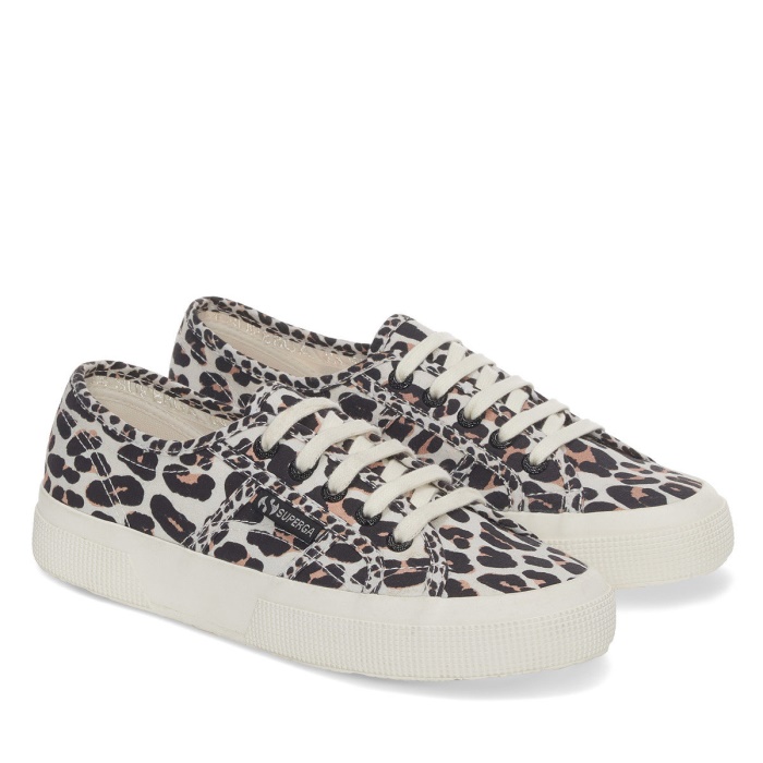 Superga 2750 Light Leopard Print Lt Beige Leopard-F Avorio