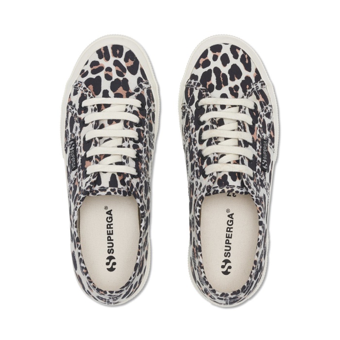 Superga 2750 Light Leopard Print Lt Beige Leopard-F Avorio