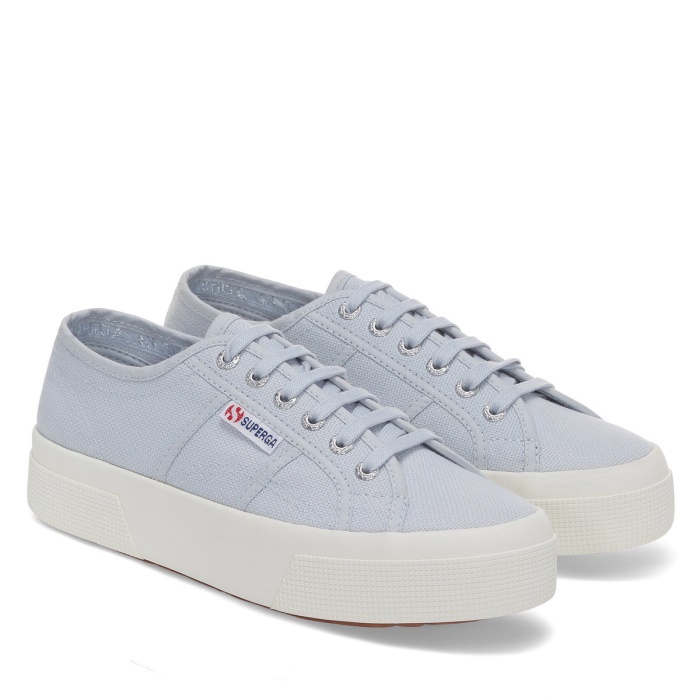 Superga 2740 Platform Grey Lilla-F Avorio
