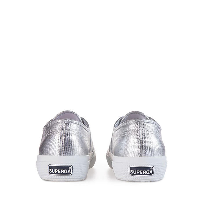 Superga 2750 Metallic Canvas Grey Silver