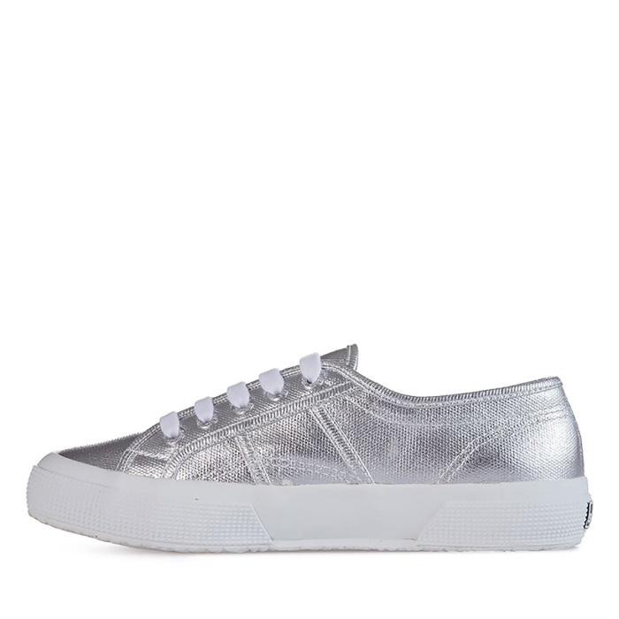 Superga 2750 Metallic Canvas Grey Silver