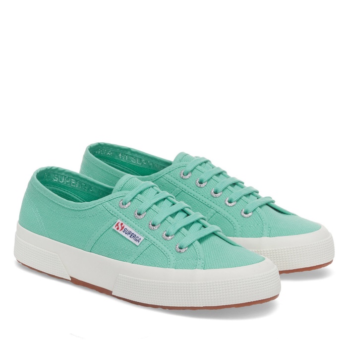 Superga 2750 Cotu Classic Green Water-F Avorio