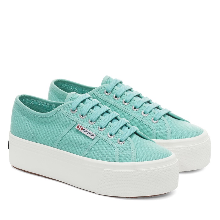 Superga 2790 Linea Up Down Green Water-F Avorio
