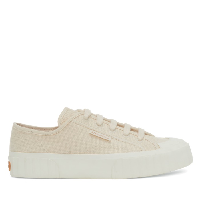 Superga 2630 Stripe Organic Canvas Beige Raw