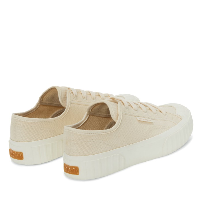 Superga 2630 Stripe Organic Canvas Beige Raw