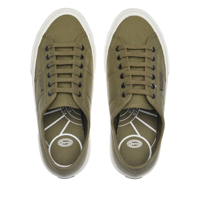 Superga 2706 Og Green Tortora-White Avorio