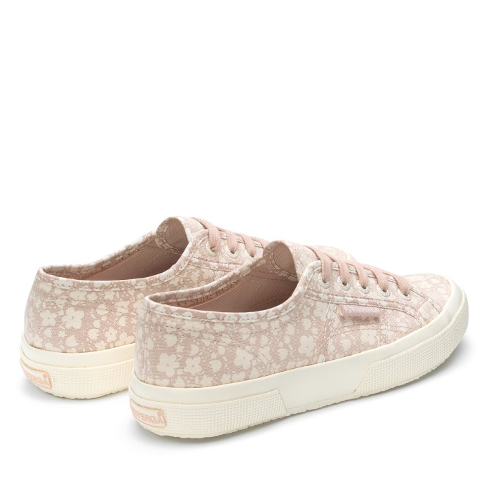Superga 2750 Flower Print White Avorio-Pink Skin