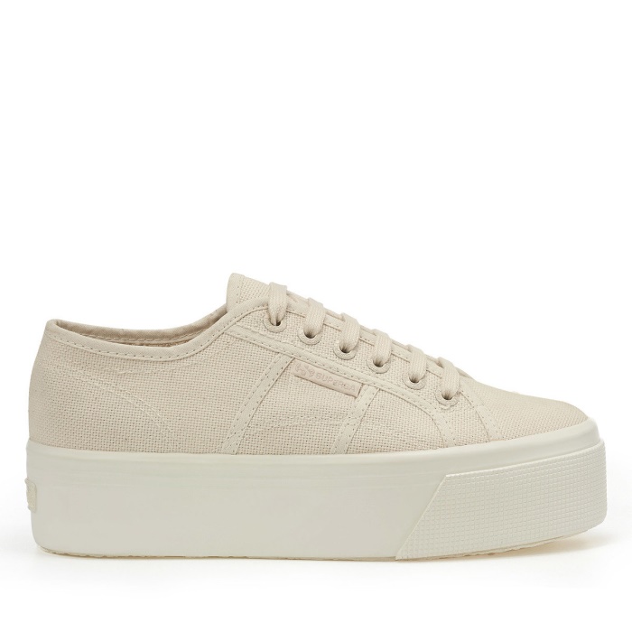 Superga 2790 Shiny Gum Beige Raw Total-Shiny Avorio