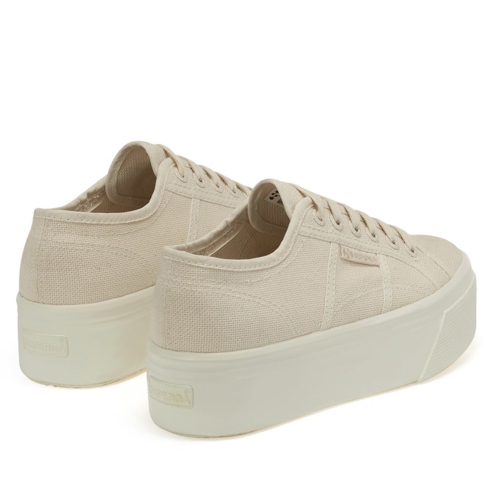 Superga 2790 Shiny Gum Beige Raw Total-Shiny Avorio