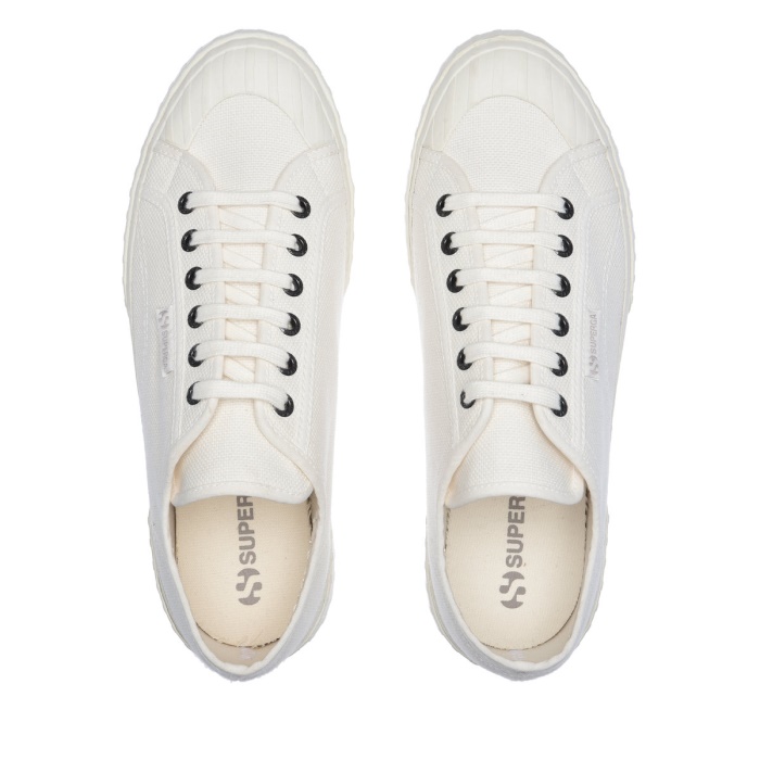 Superga 2630 Cotu White Avorio-Grey Colomba