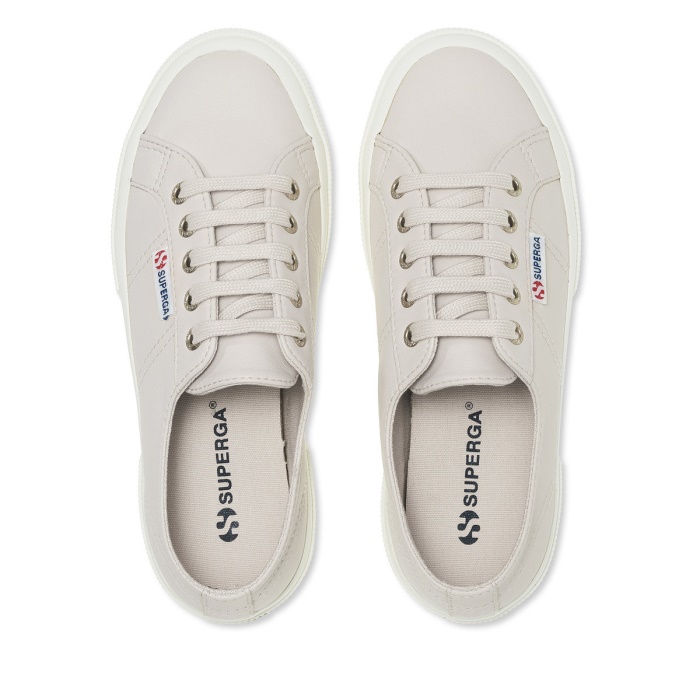 Superga 2750 Nappa Lea Pink Almond-F Avorio