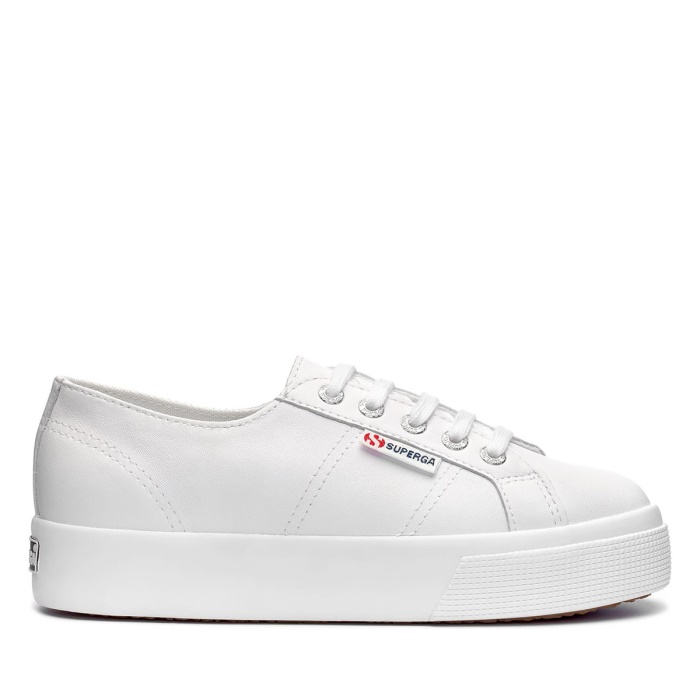 Superga 2730 Nappa Lea Optical White